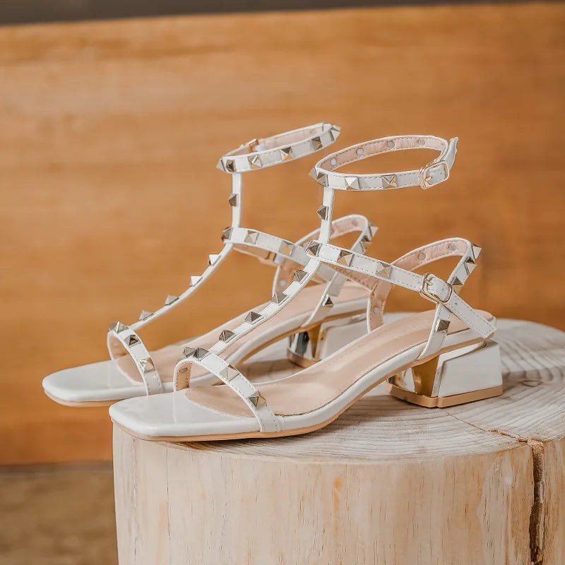 women's outerwear sandals ladies sexy high heels rivet design Occupation and Banquet style casual shoes