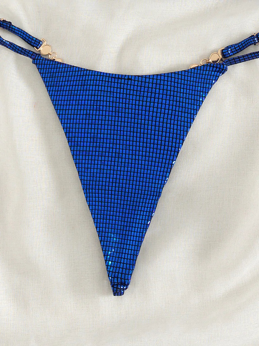 Sexy Extreme Mini Micro Thong Bikini Diamond Bikinis Female Swimsuit Women Swimwear Two-pieces Bikini Set Bathing Suit Swim