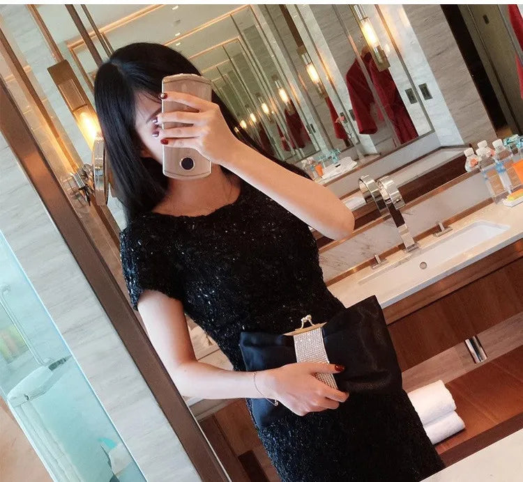 Bow women Cutch bag Luxury Party Satin Diamond Ladies Evening Bag lady Clutches small Chain messenger bags female wallet black