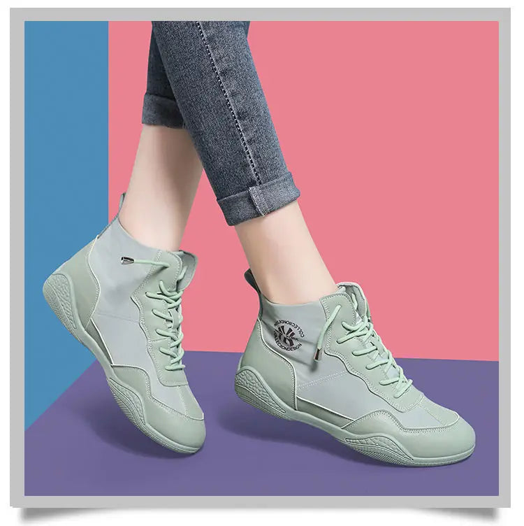 Spring Summer High-top Canvas Shoes Thin Breathable All-match Korean Shoes Trend Women Sneakers