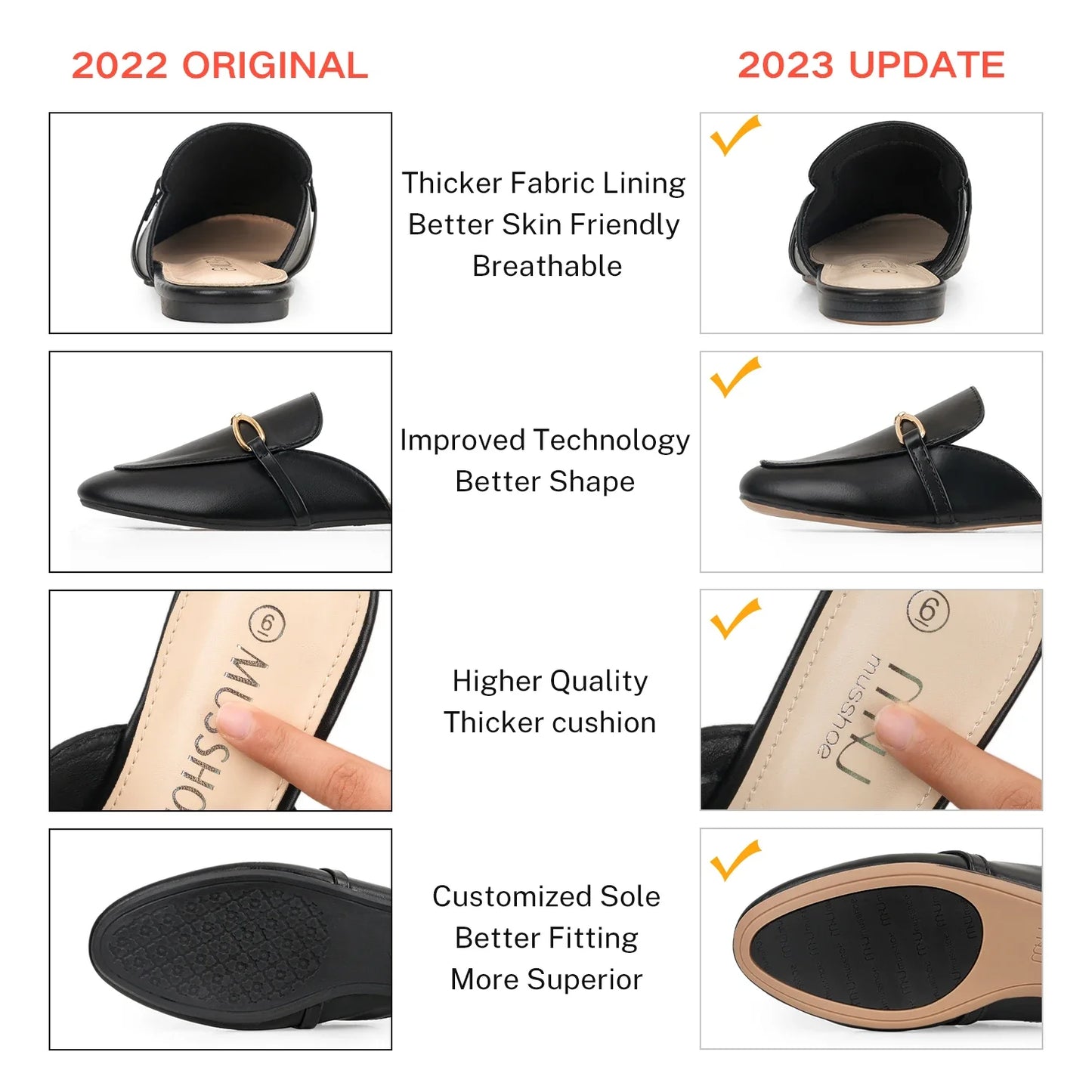 Fashion Pointed Toe Half Slippers Women Flat Shoes Ladies Slides Outside Mules Designer Sandals Summer Sandal