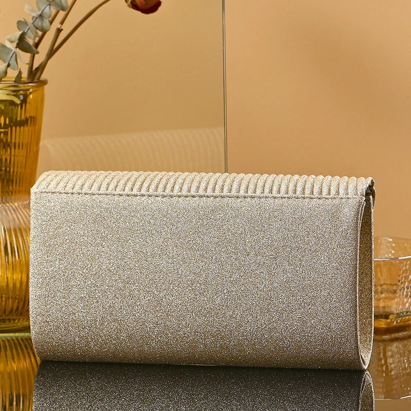 Fashion Elegant Clutch Bag Chain Dinner Bag Bride Bridesmaid Lady Handbag