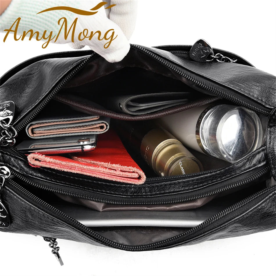 Genuine Brand Leather Sac Luxury Handbags Purses Women Bags Designer Shoulder Crossbody Messenger Bags Female Hand Bag