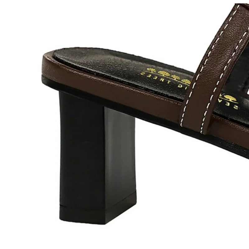Design Shallow Women Pumps Pointed Toe Sling backs Sandals Elegant Office Work Thin High Heels Shoe Retro Shoes Women
