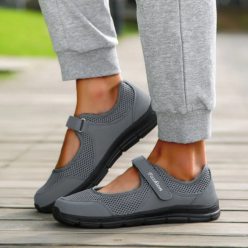 Fashion Women's Sneaker Comfortable Ladies Shoes Mesh Fabric Sneaker Women Platform Tennis Casual Sneaker Woman