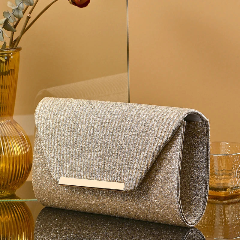 Fashion Elegant Clutch Bag Chain Dinner Bag Bride Bridesmaid Lady Handbag