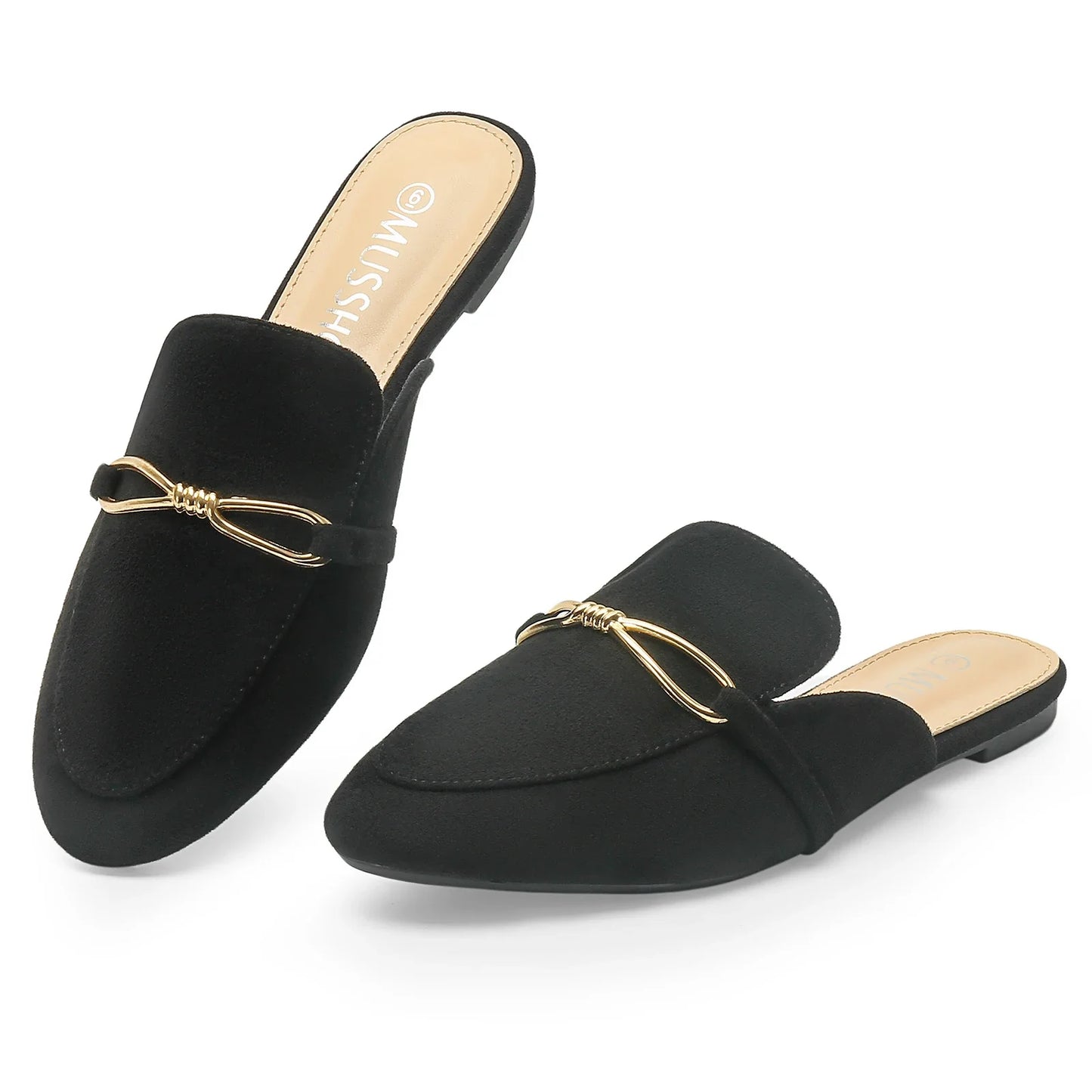 Fashion Pointed Toe Half Slippers Women Flat Shoes Ladies Slides Outside Mules Designer Sandals Summer Sandal