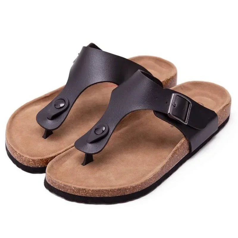 Women Cork Slippers Outdoor Flip Flops Summer Sandals Slippers Beach Sandals for Women Shoes for Women