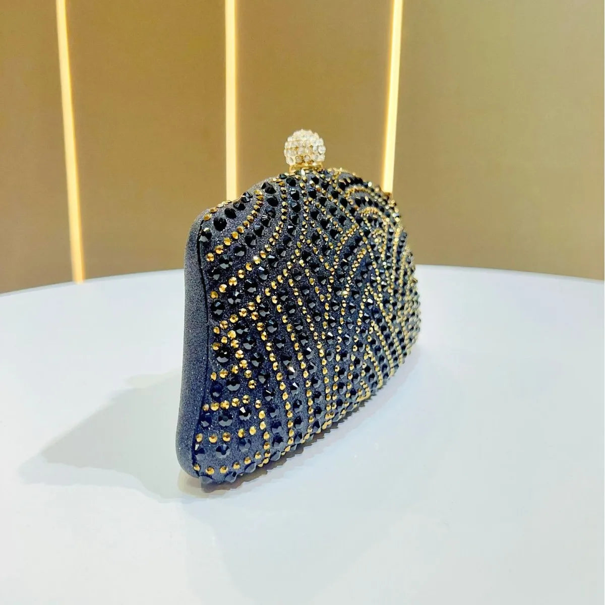 Women's Bags Women's Shiny Rhinestone Dinner Bags Can Be Matched With Dress Clutch Bags Fashion Temperament Elegant Clutch Bag