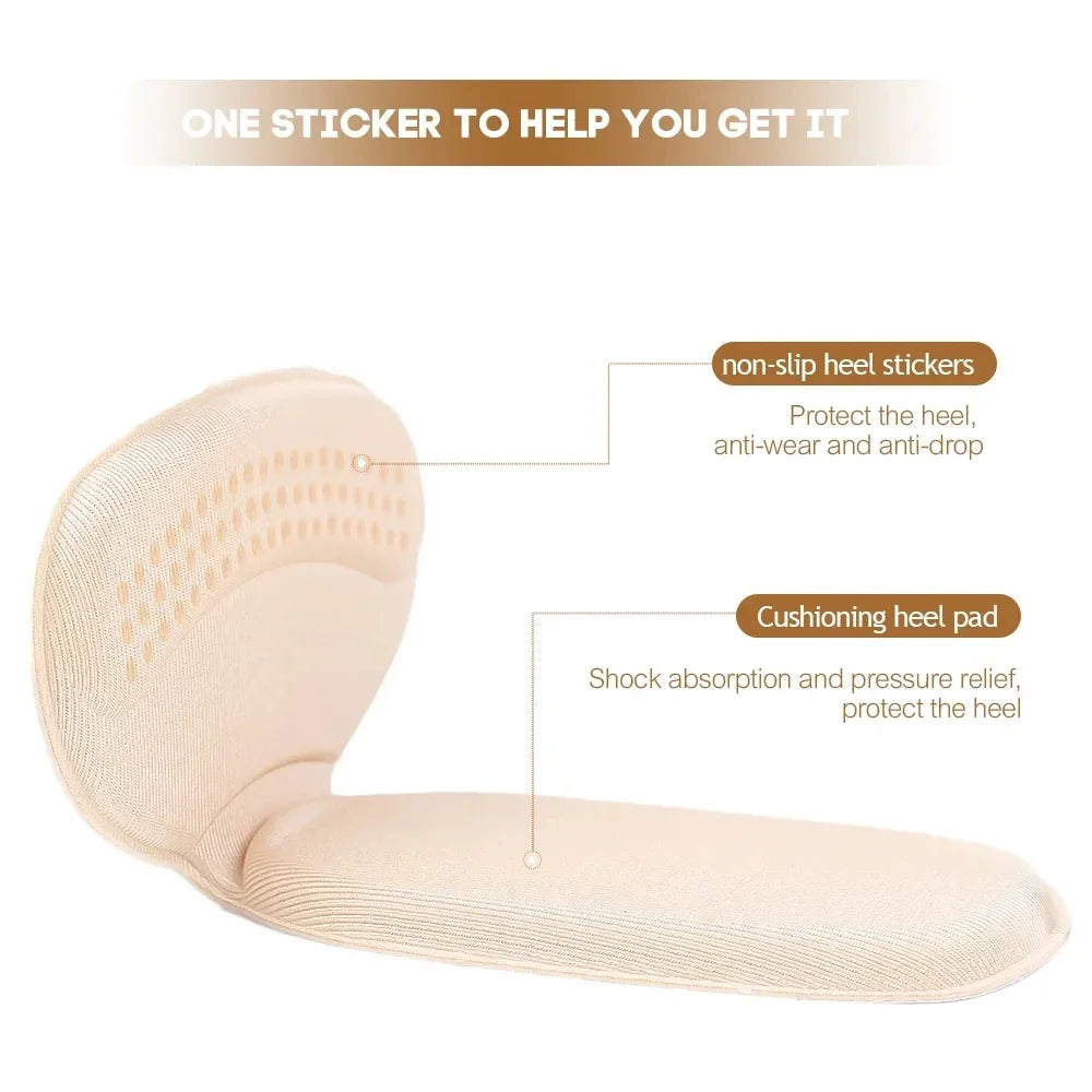 Women Shoes Insoles Adjustable Size Anti wear Feet Pad High Heels Back Sticker Pain Relief Protector Cushion Back Sticker