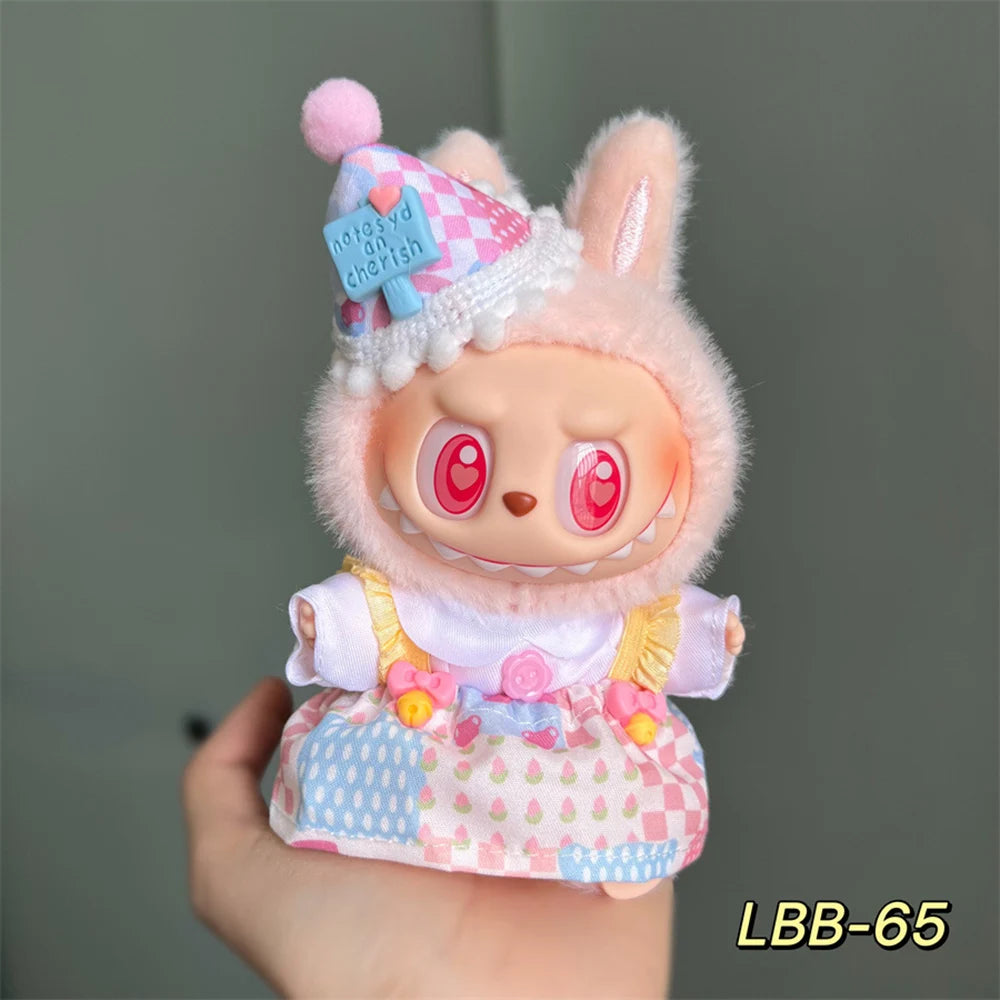 Labubu Plush Doll Clothing Clothing Accessories 15-17cm Doll Clothing Different Styles Clothing