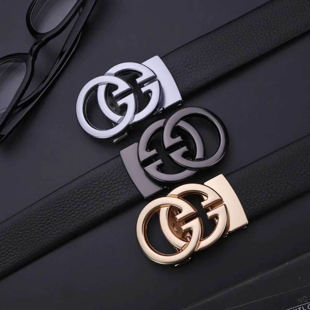 Business Men Belts Luxury Brand Famous Genuine Leather Male Belts for Women High Quality Designers Double G Buckle jeans Strap Natalia Home Fashion Natalia Home Fashion