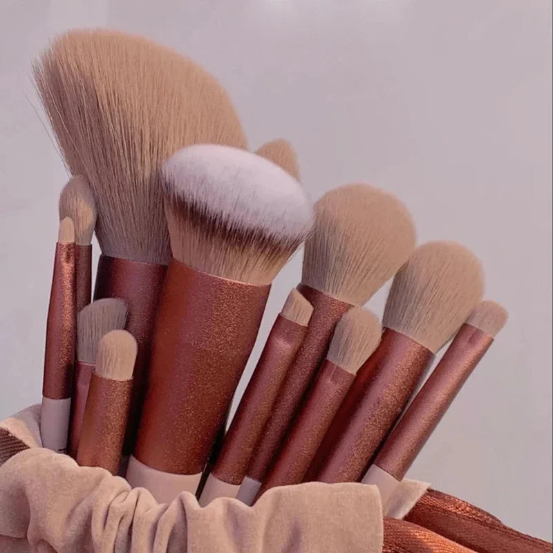 13Pcs Soft Fluffy Makeup Brushes Set for Cosmetics Foundation Blush Powder Eyeshadow Kabuki Blending Makeup Brush Beauty Tool Natalia Home Fashion Natalia Home Fashion