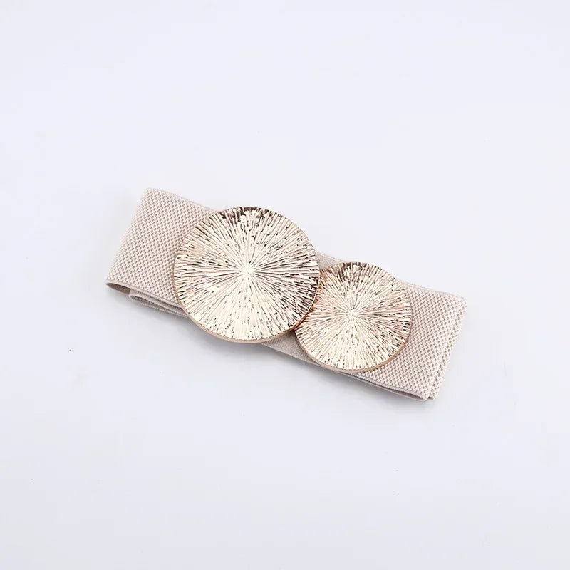 2024 Ladies High Quality Fashion Elastic Wide Waist Seal Coat Dress Corset Belts for Women Luxury Designer Female Waistband Natalia Home Fashion 70cm-Apricot Natalia Home Fashion