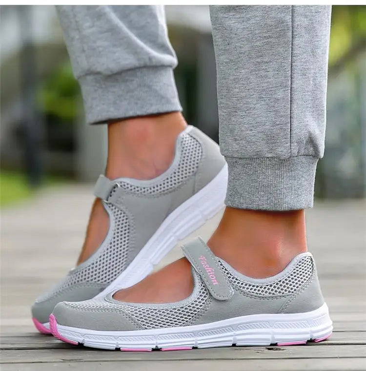 Fashion Women's Sneaker Comfortable Ladies Shoes Mesh Fabric Sneaker Women Platform Tennis Casual Sneaker Woman