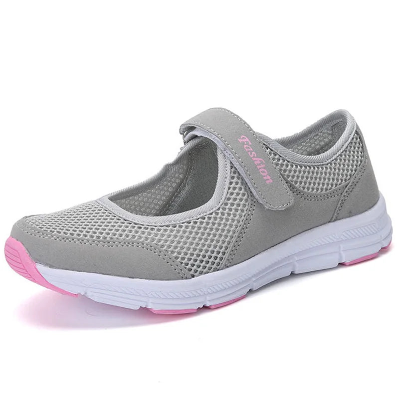 Fashion Women's Sneaker Comfortable Ladies Shoes Mesh Fabric Sneaker Women Platform Tennis Casual Sneaker Woman