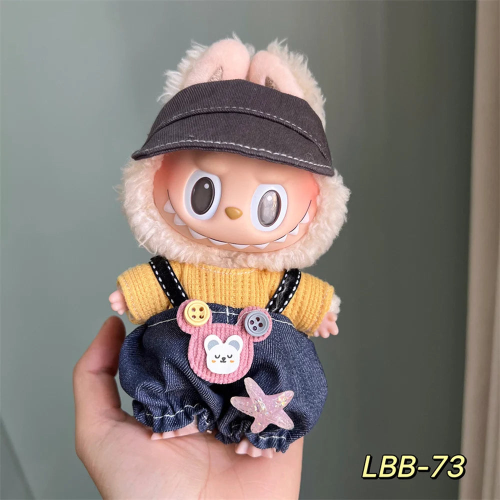 Labubu Plush Doll Clothing Clothing Accessories 15-17cm Doll Clothing Different Styles Clothing