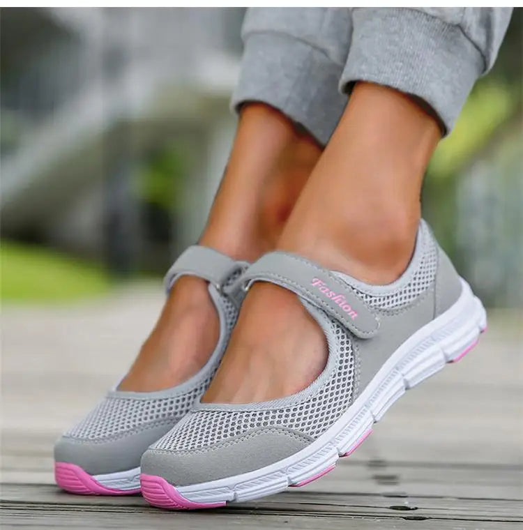 Fashion Women's Sneaker Comfortable Ladies Shoes Mesh Fabric Sneaker Women Platform Tennis Casual Sneaker Woman