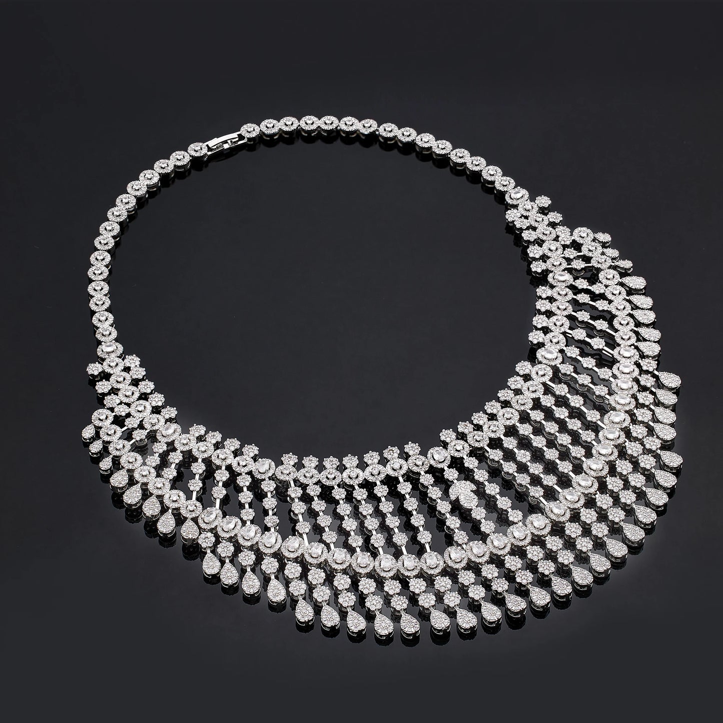 2024 Bride Wedding Jewelry Set for Women Dubai Luxury Jewelry and Accessories Bride Elegant Necklace and Earring Set Natalia Home Fashion Natalia Home Fashion