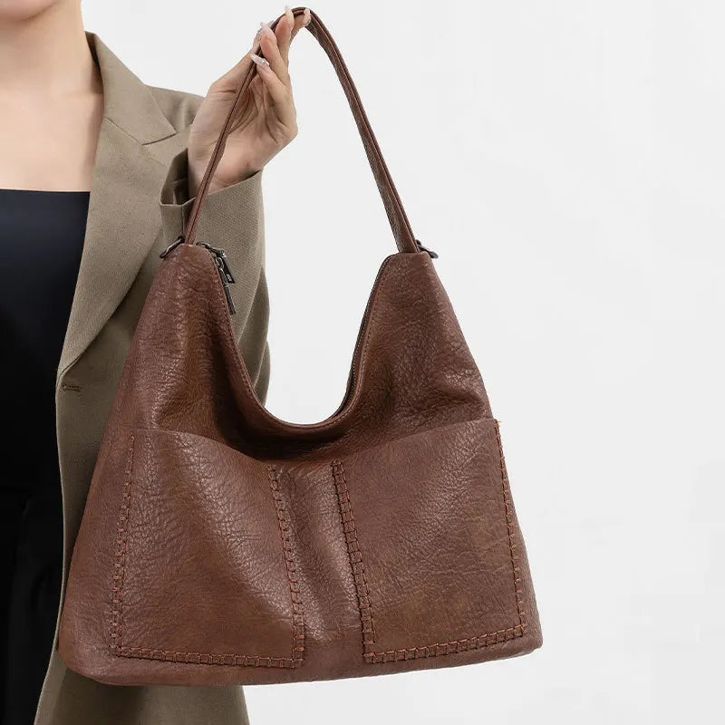 Luxury Designer Women's Leather Crossbody Bag Elegant Shoulder Handbag for Ladies Classic Stylish Tote Messenger Purse