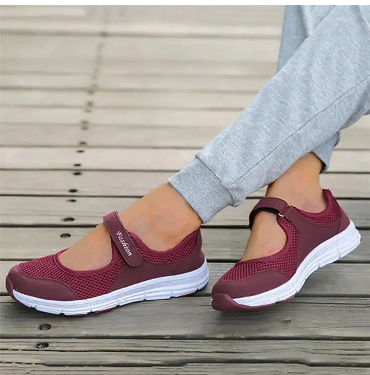 Fashion Women's Sneaker Comfortable Ladies Shoes Mesh Fabric Sneaker Women Platform Tennis Casual Sneaker Woman
