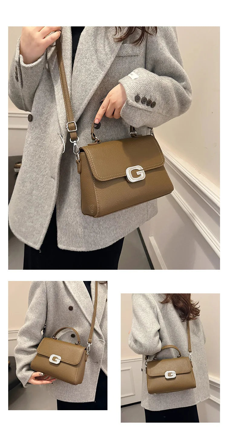 Women's Premium Minimalist Tote Bag - Stylish Shoulder/Crossbody Bag, Classic Large Capacity for Commuting