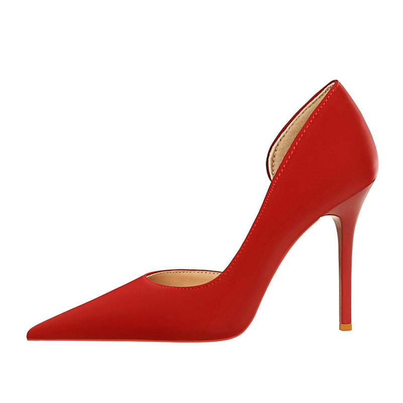 Women High Heels Blue Pumps Lady Wedding Evening Party Purple Peach Heels Silk Satin Nightclub Prom Dress Shoes