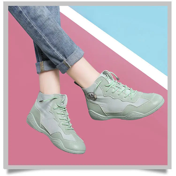 Spring Summer High-top Canvas Shoes Thin Breathable All-match Korean Shoes Trend Women Sneakers