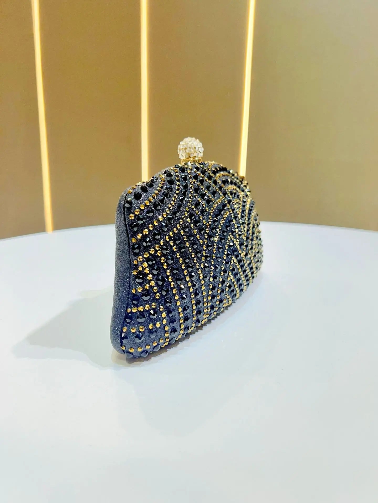 Women's Bags Women's Shiny Rhinestone Dinner Bags Can Be Matched With Dress Clutch Bags Fashion Temperament Elegant Clutch Bag