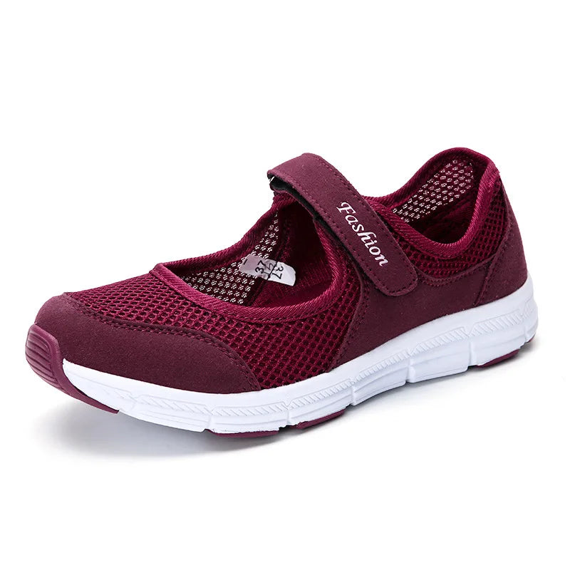 Fashion Women's Sneaker Comfortable Ladies Shoes Mesh Fabric Sneaker Women Platform Tennis Casual Sneaker Woman