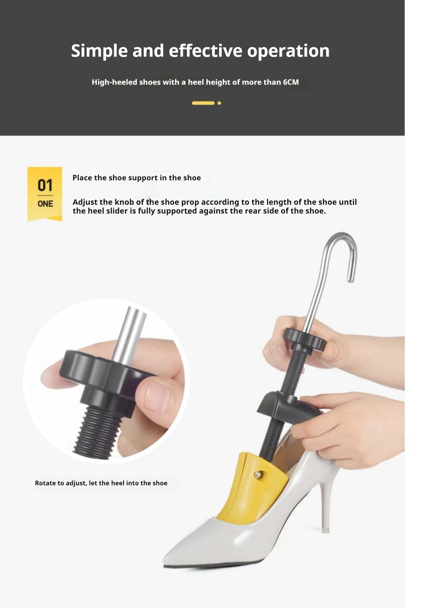 1Pcs Professional Shoe Trees Boots Sneakers Shoe Stretchers Woman Heels Shoes Tree Adjustable length width Shoes Stretcher