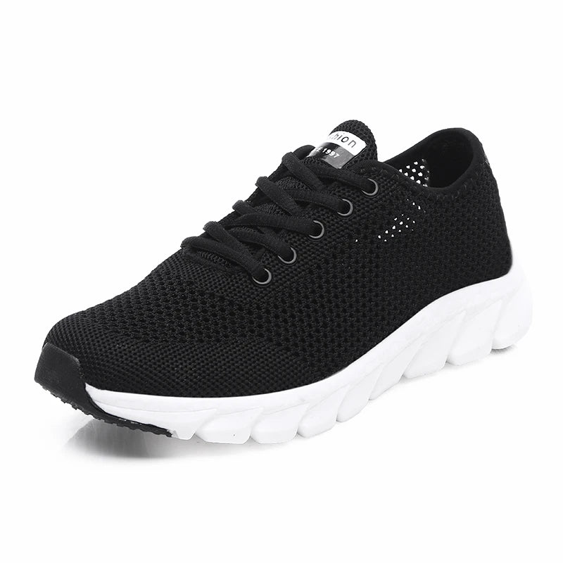 Cross-border large summer hollowed-out woven women's sports casual shoes light running shoes