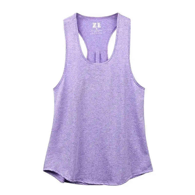 STOUREG Sleeveless Racerback Yoga Tank Top,Women's Quick Dry Running Training Sports Vest Fitness Gym Top Workout Yoga Shirts Natalia Home Fashion Purle-M Natalia Home Fashion