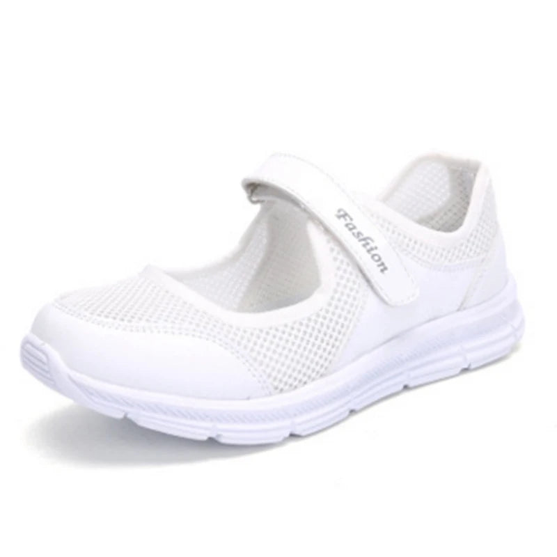 Fashion Women's Sneaker Comfortable Ladies Shoes Mesh Fabric Sneaker Women Platform Tennis Casual Sneaker Woman