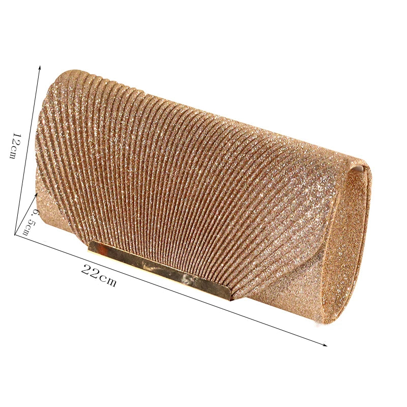 Fashion Elegant Clutch Bag Chain Dinner Bag Bride Bridesmaid Lady Handbag