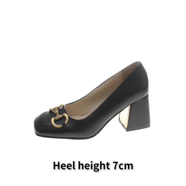 Ladies Dress Shoes Fashion Women Shoes Sandals Closed Toe Studded Shoe Women Sexy Patent Leather Platform Heels