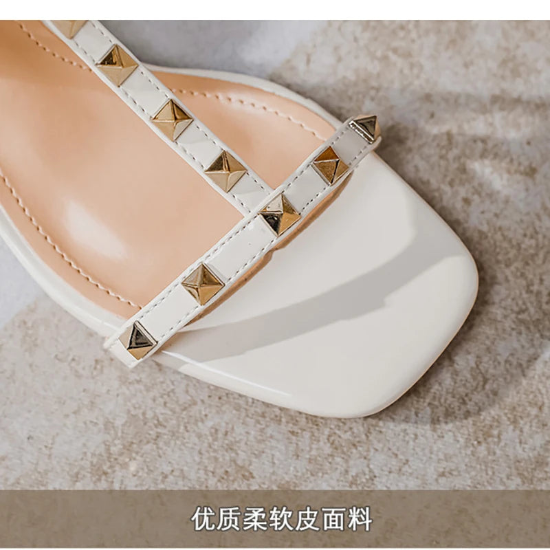 women's outerwear sandals ladies sexy high heels rivet design Occupation and Banquet style casual shoes
