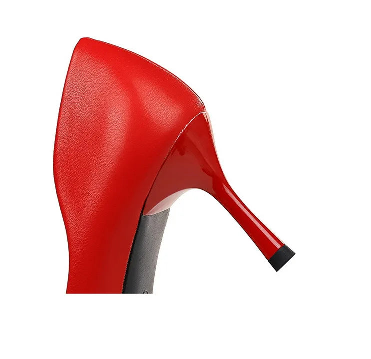 Elegant Women Pumps Metal Button Kitten Heels Women Shoes Stiletto Banquet Shoes Pointed High Heels