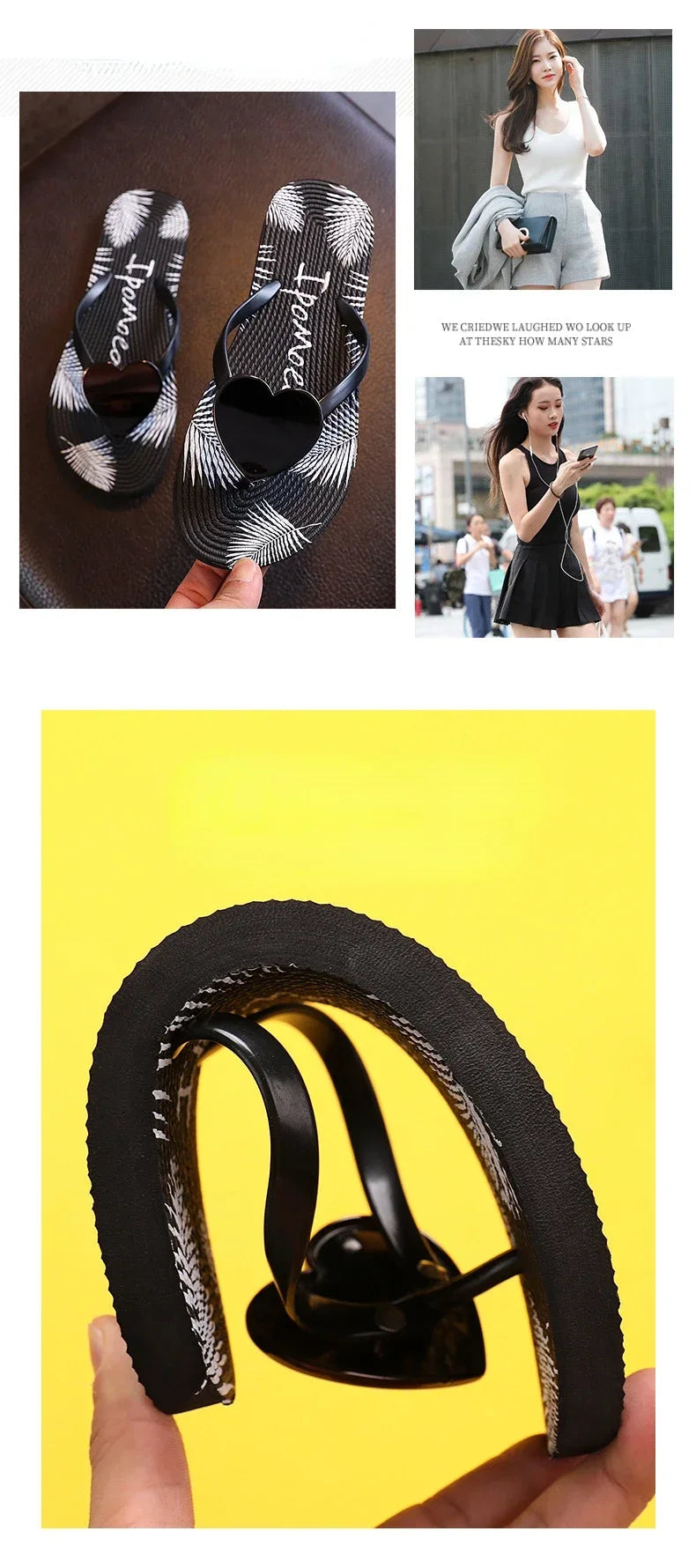 House Slipper Women Heart Love Cloud Sandals Summer Flip Flops Beach Slides Casual Home Shoes Platform Bathroom Flat Female