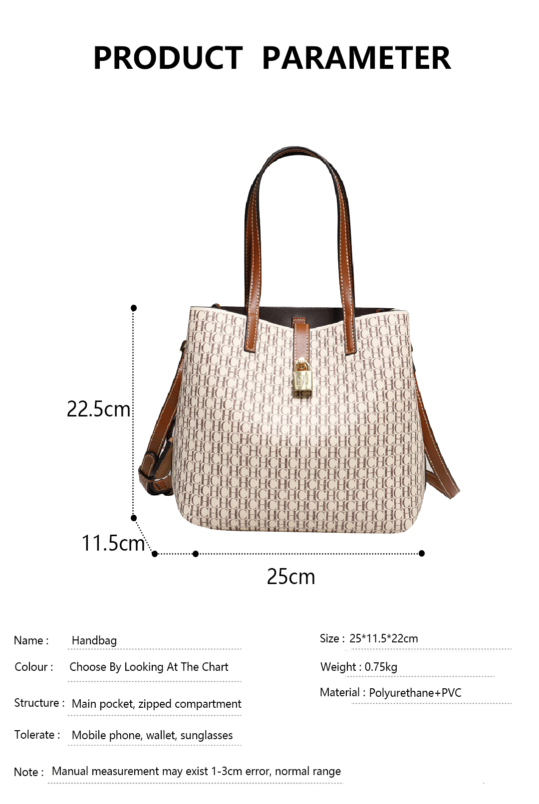 Premium Versatile Leather Crossbody Bag Ladies Large Capacity Daily Commuter Tote Bag Letter Print Design Ladies Fashio