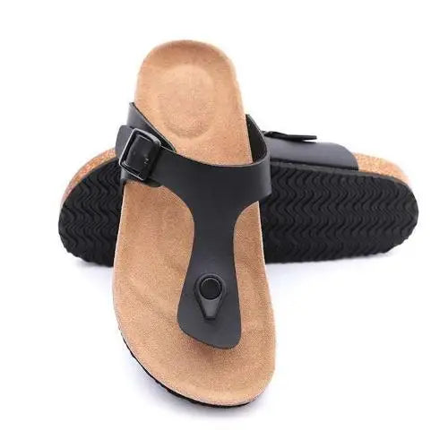 Women Cork Slippers Outdoor Flip Flops Summer Sandals Slippers Beach Sandals for Women Shoes for Women