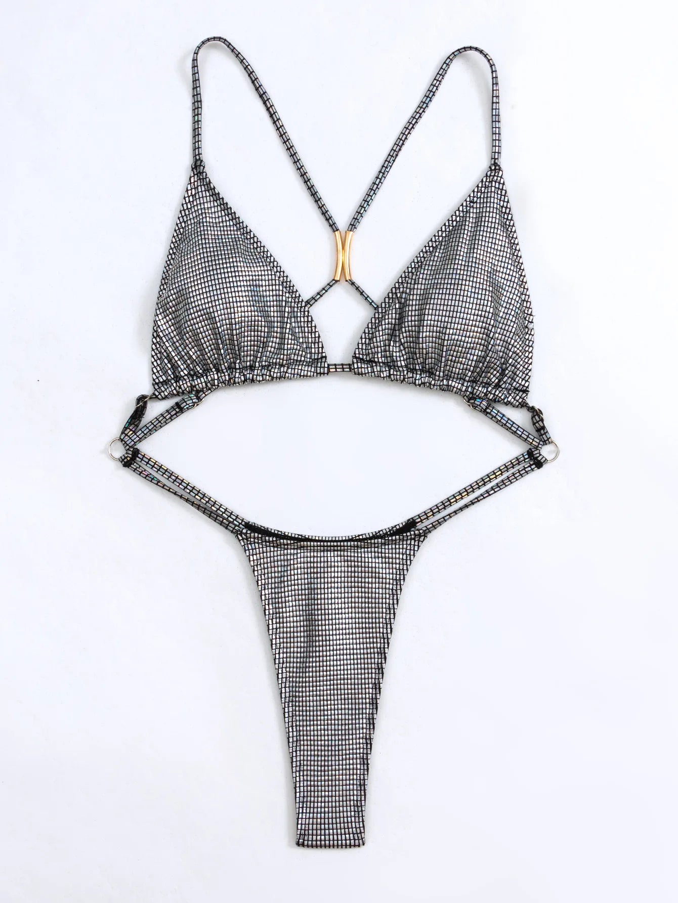 Women One Piece Swimsuit Bling Swimwear Backless Mono Bikini Feminine Bodysuit Female Bikini