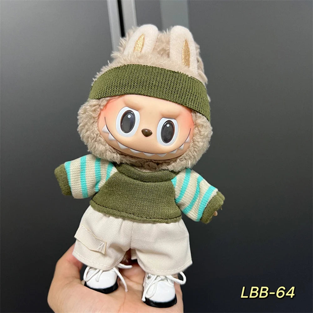 Labubu Plush Doll Clothing Clothing Accessories 15-17cm Doll Clothing Different Styles Clothing