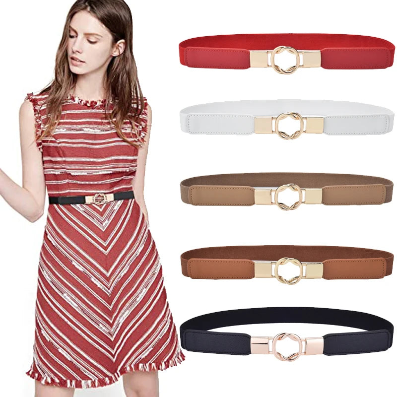 Women Skinny Stretchy Waist Belt for Dress Ladies Elastic Thin Belt Plus Size Natalia Home Fashion Natalia Home Fashion