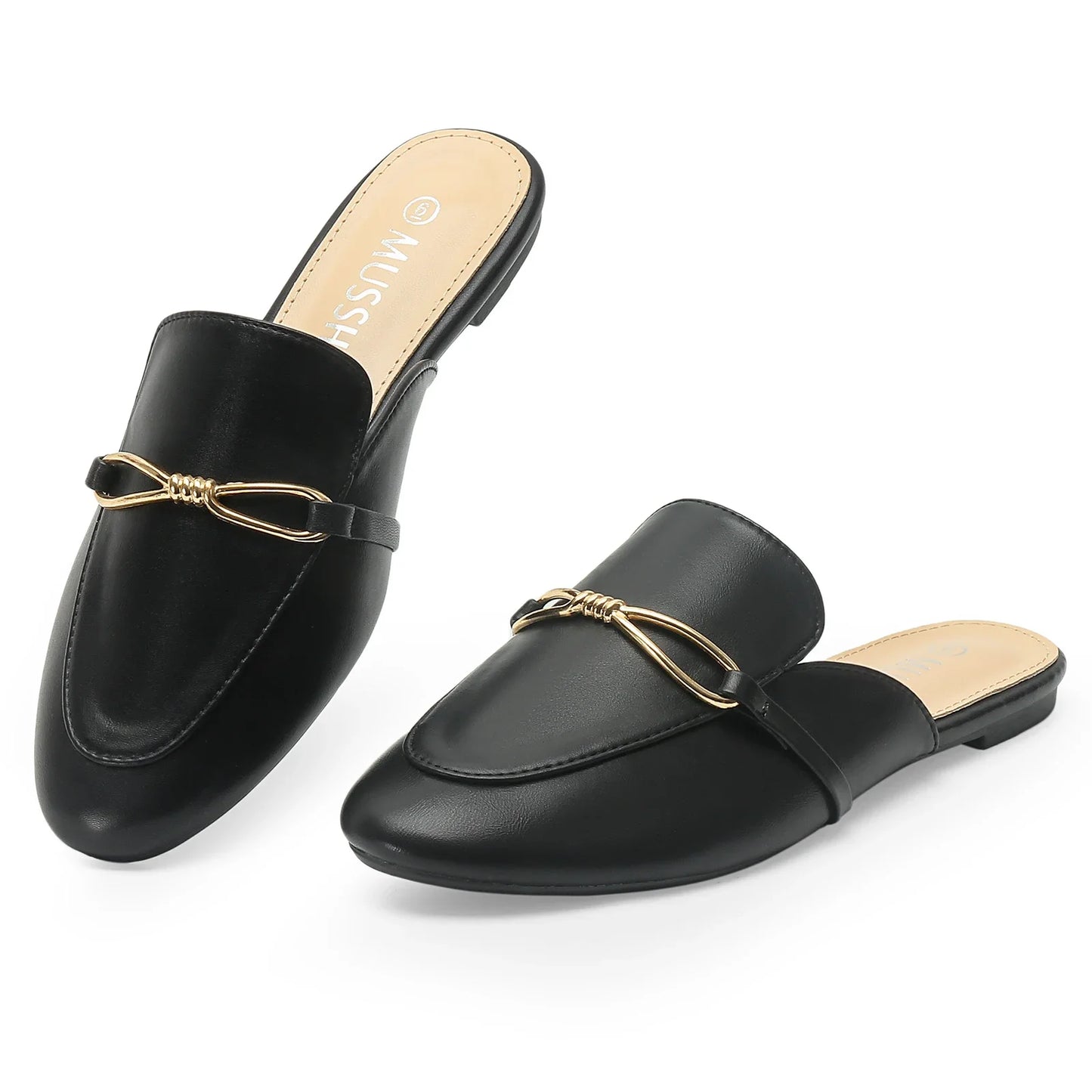 Fashion Pointed Toe Half Slippers Women Flat Shoes Ladies Slides Outside Mules Designer Sandals Summer Sandal