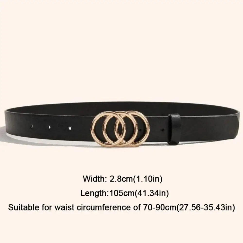 Waist Decoration Fashion Versatile Leather Stylish Belt Casual Luxury Design Slide Buckle Belt Simple Waistband For Women Girl Natalia Home Fashion Natalia Home Fashion
