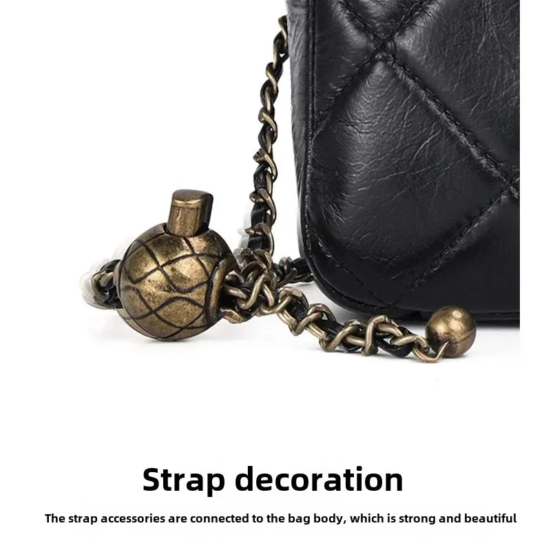 Chic Argyll Women's Crossbody Bag Trendy Autumn/Winter Vintage High-End Feel Versatile Small Square Bag