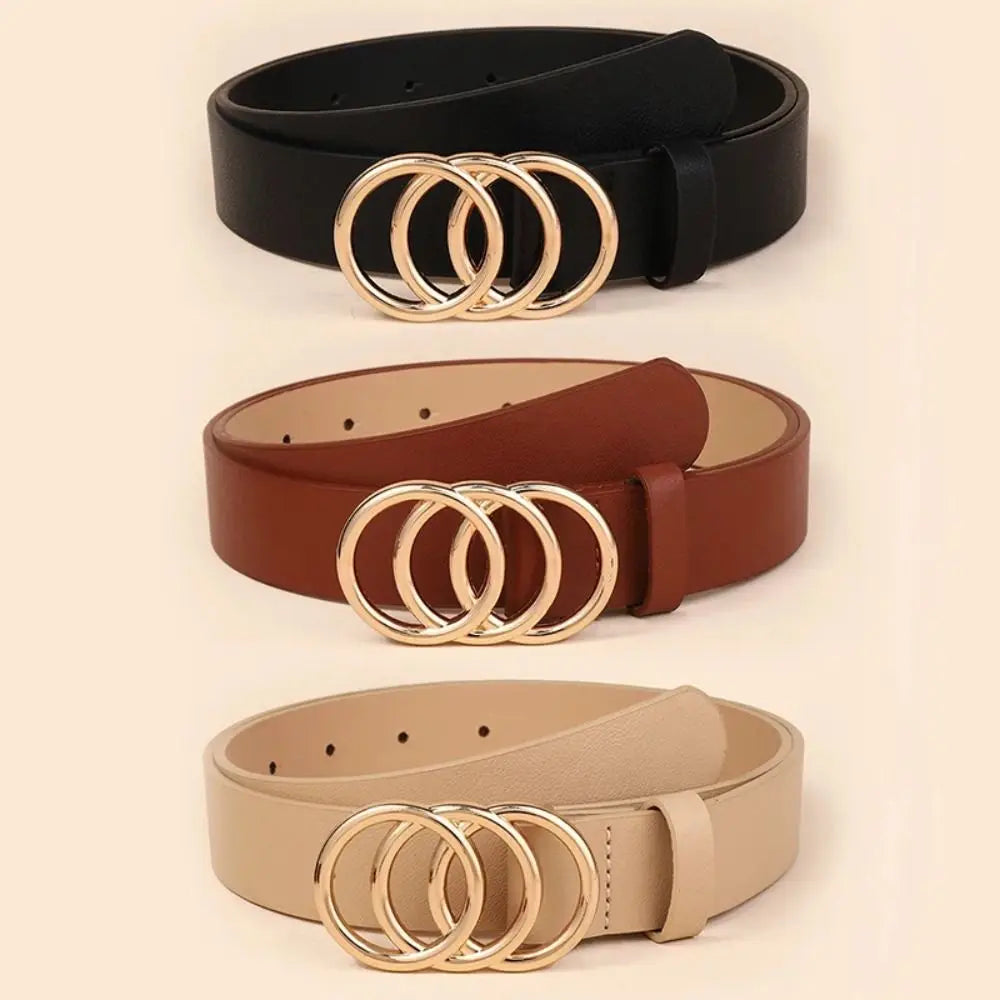 Waist Decoration Fashion Versatile Leather Stylish Belt Casual Luxury Design Slide Buckle Belt Simple Waistband For Women Girl Natalia Home Fashion Natalia Home Fashion