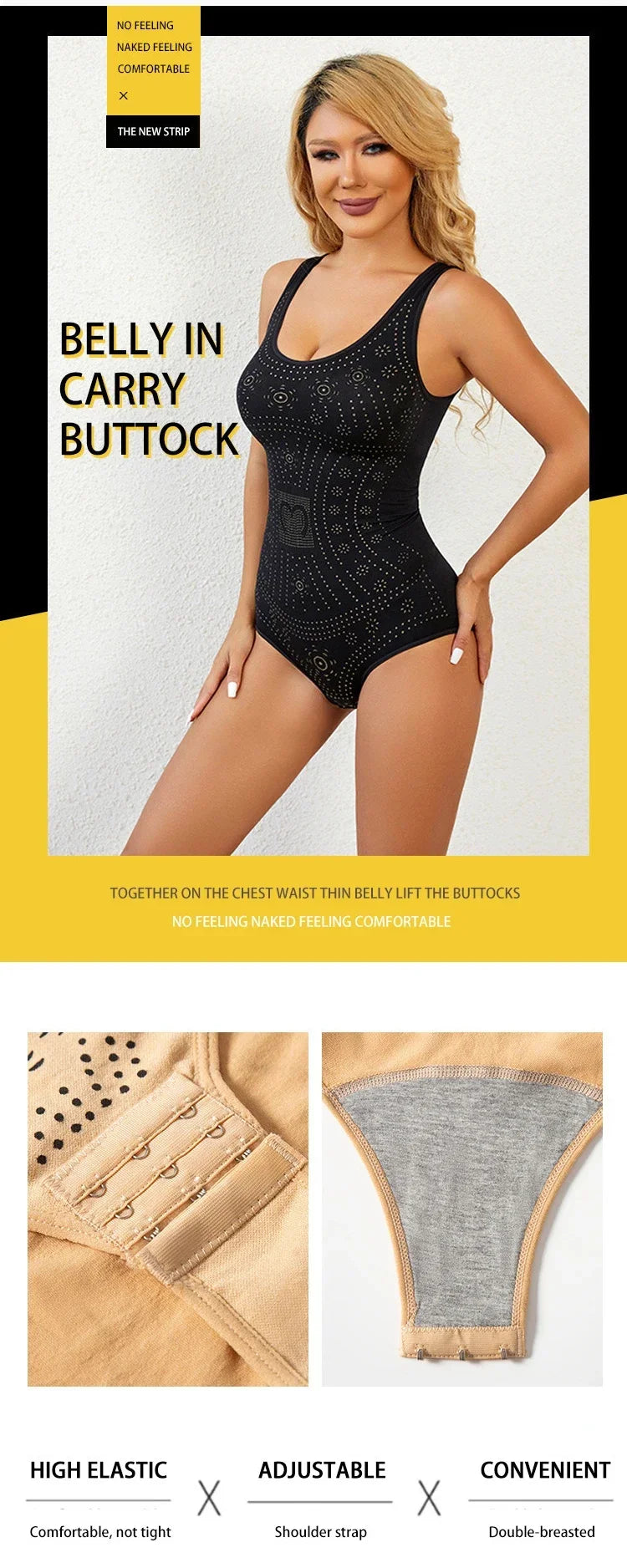 Seamless bodysuit printed plus size tummy control shapewear flat belly slimming full body shaper corset underwear women tank top