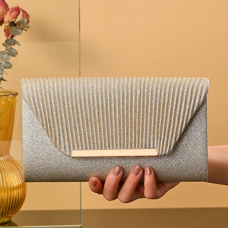 Fashion Elegant Clutch Bag Chain Dinner Bag Bride Bridesmaid Lady Handbag